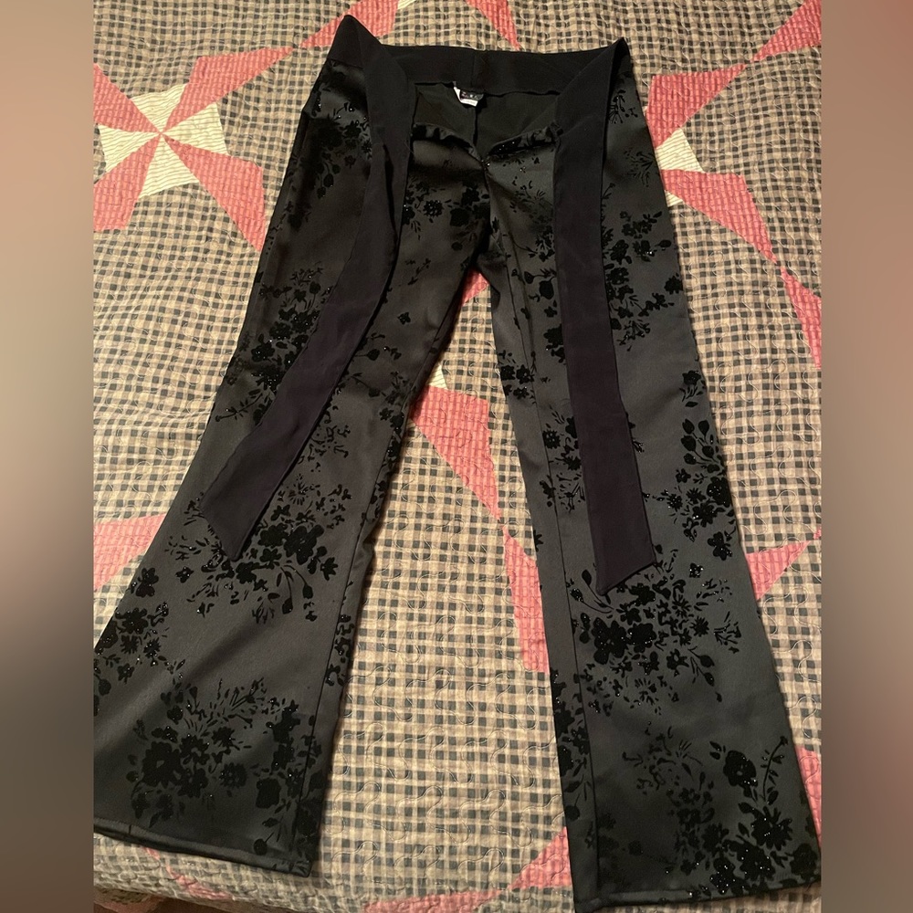 Black silky dress pants, Size 9 , like new